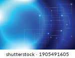 abstract blue and white neon... | Shutterstock .eps vector #1905491605