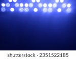 Small photo of violet, blue Colored spotlights with a light rays. led diodes. illustration. Ray of light realistic. purple colors. Set of special points on map. isolated on black background.