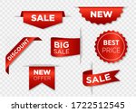 ribbon sale badges  banners ... | Shutterstock .eps vector #1722512545