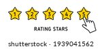 five star icons 5 star shape... | Shutterstock .eps vector #1939041562