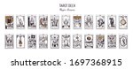 big tarot card deck.  major... | Shutterstock .eps vector #1697368915