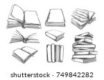 Books Vector Collection. Pile...