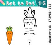 super simple dot to dot game... | Shutterstock .eps vector #1739884535