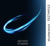neon blurry circles at motion . ... | Shutterstock .eps vector #552749515