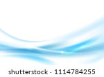 abstract blue wavy with blurred ... | Shutterstock .eps vector #1114784255