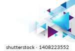 abstract geometric triangles... | Shutterstock .eps vector #1408223552