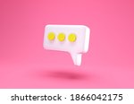 white speech bubble chat icon... | Shutterstock . vector #1866042175