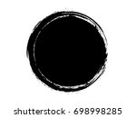 grunge circle.grunge frame... | Shutterstock . vector #698998285