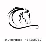 abstract image of a horse on a... | Shutterstock .eps vector #484265782