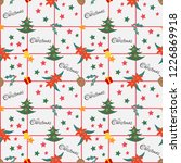 cute christmas element seamless ... | Shutterstock .eps vector #1226869918