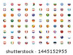 international flag set in... | Shutterstock .eps vector #1445152955