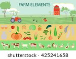 farming infographic elements... | Shutterstock .eps vector #425241658