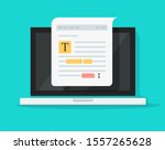 text file or document content... | Shutterstock .eps vector #1557265628
