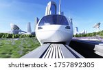 Futuristic Sci Fi Monorail...