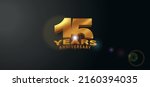 15 years anniversary... | Shutterstock .eps vector #2160394035