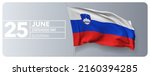 slovenia happy statehood day... | Shutterstock .eps vector #2160394285