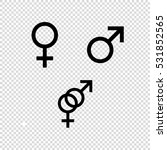 male and female    vector icon... | Shutterstock .eps vector #531852565