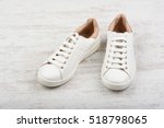 Women's Sport Shoes On White...