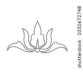 flower heraldic symbol | Shutterstock .eps vector #1032672748