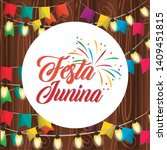 festa junina concept invitation ... | Shutterstock .eps vector #1409451815