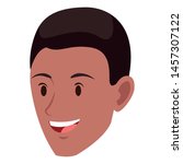 afroamerican man face avatar... | Shutterstock .eps vector #1457307122