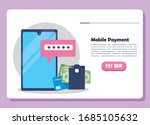 payment online technology with... | Shutterstock .eps vector #1685105632