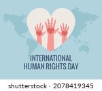 human rights day celebration... | Shutterstock .eps vector #2078419345