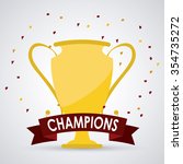 winner  concept with trophy... | Shutterstock .eps vector #354735272