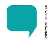 squared conversation bubble icon | Shutterstock .eps vector #448092982