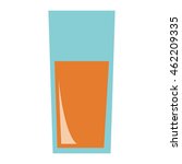 flat design orange juice glass... | Shutterstock .eps vector #462209335
