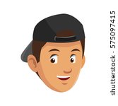young guy cartoon icon | Shutterstock .eps vector #575097415