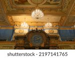 Small photo of QUEBEC CITY CANADA 08 28 2022: Clock of the National Assembly of Quebec (officially in French: Assemblee nationale du Quebec) is the legislative body of the province of Quebec in Canada.