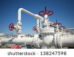 Oil and gas processing plant with pipe line valves