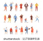 big vector set of people... | Shutterstock .eps vector #1173089518