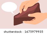 empty wallet with no money in... | Shutterstock .eps vector #1675979935