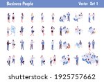isomeric business people big... | Shutterstock .eps vector #1925757662