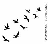 flock of birds vector design ... | Shutterstock .eps vector #1024839328