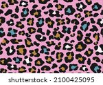 seamless leopard pattern can be ... | Shutterstock .eps vector #2100425095