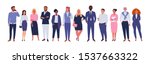business multinational team.... | Shutterstock .eps vector #1537663322