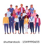 modern business team. vector... | Shutterstock .eps vector #1549990655