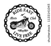 custom motorcycles club badge...