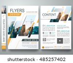 brochure design template vector.... | Shutterstock .eps vector #485257402