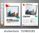 minimal flyers report business... | Shutterstock .eps vector #519803182