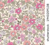 vintage seamless floral pattern.... | Shutterstock .eps vector #1943209138