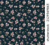 trendy seamless vector floral... | Shutterstock .eps vector #2129569865