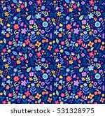 Cute Floral Pattern In The...