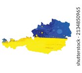 Vector Map Austria. Isolated...