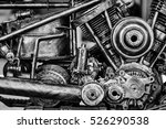 Old Motorcycle Engine Block ...