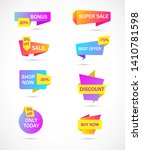 vector stickers  price tag ... | Shutterstock .eps vector #1410781598