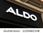 Small photo of Florence, Italy - OCTOBER 24, 2018: Aldo logo on Aldo's shop. Aldo is a canadian company famous for shoes